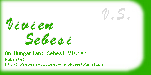 vivien sebesi business card